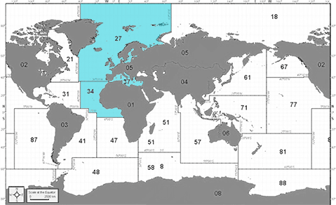 Mappa Zone FAO